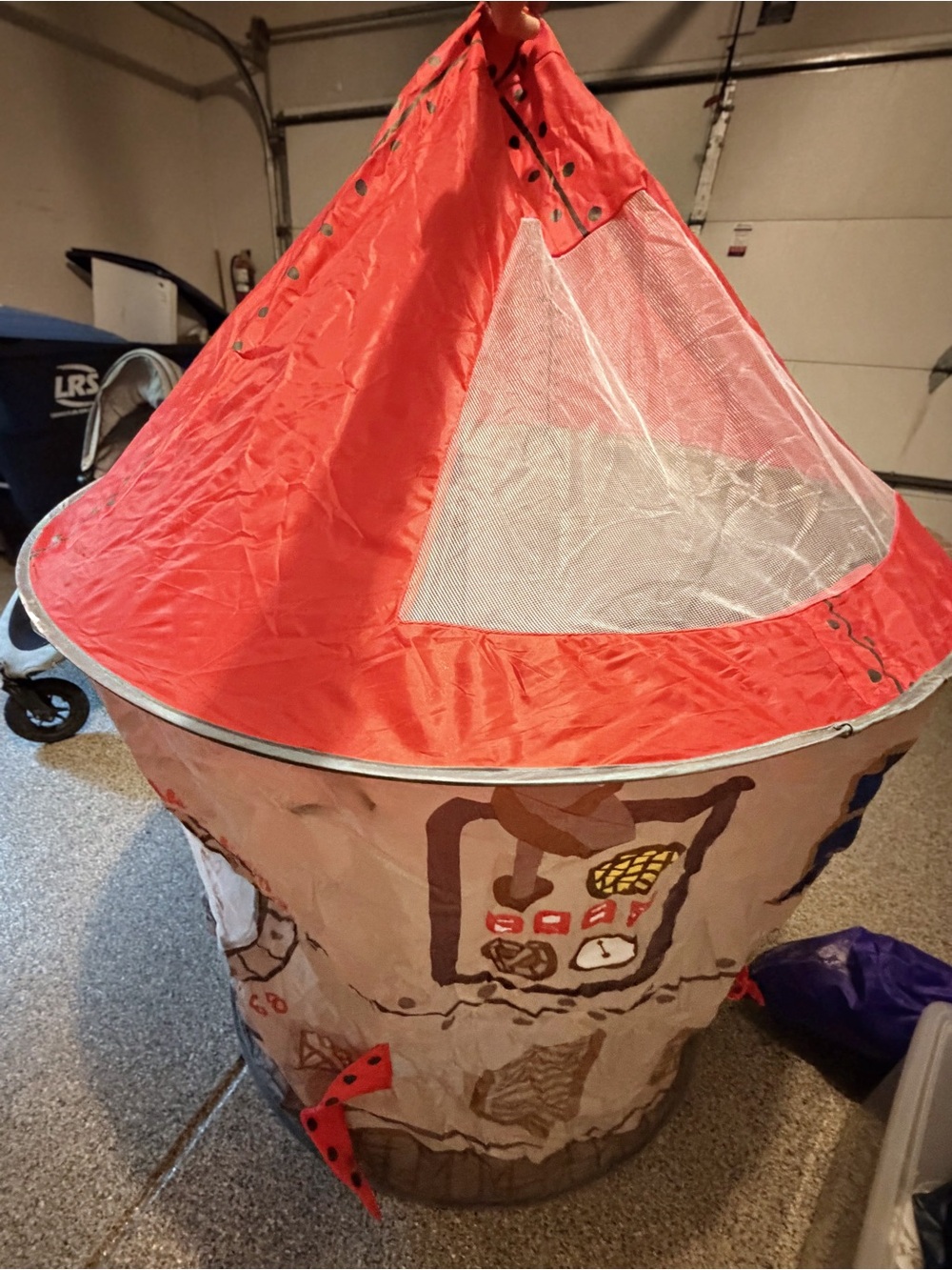 Kids Rocket Play Tent - USA Space Rocket - Imagination Generation - Picture 4 of 5